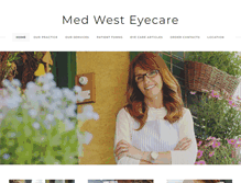 Tablet Screenshot of medwesteyecare.com
